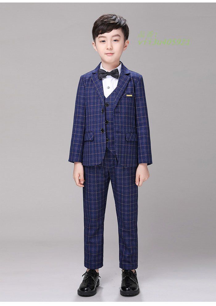 卒業式 小学校 スーツ 入学式 男子 フォーマル 七五三 4点セット 結婚式 タキシード 子供 140 発表会 子供服 キッズ 150 ジュニア 卒園式 スーツ 130 vii3u405921