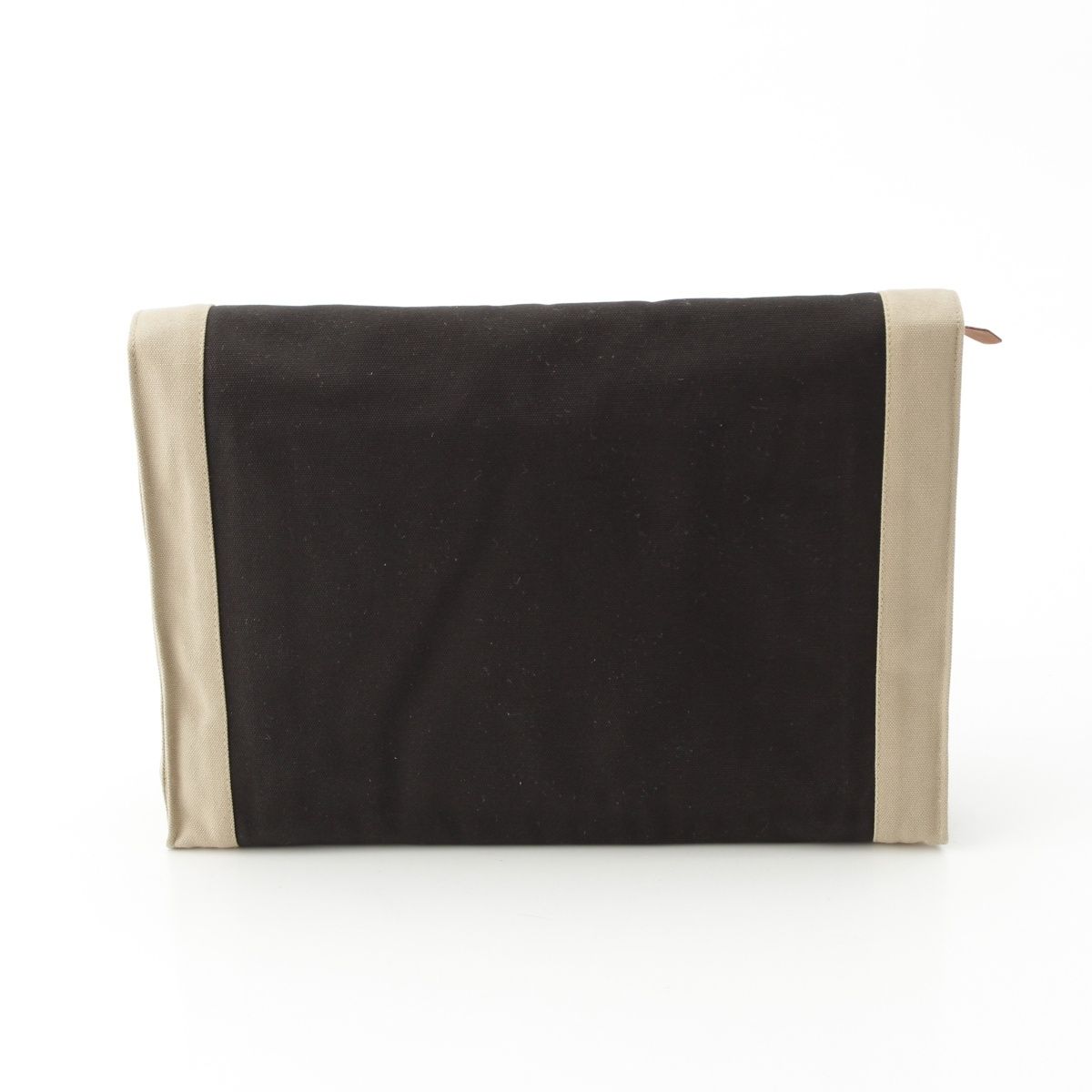 HERMES タピ•ド•セル　クラッチバッグ　ポーチ エルメス キャンバス タピドセル ポーチ付 クラッチバッグ ブラック