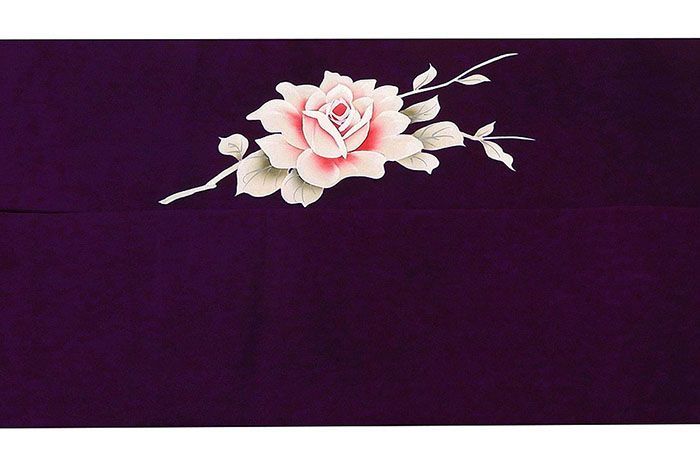 専用帯2542 ●高級 正絹 名古屋仕立て 名古屋帯 薔薇 名古屋帯 美品 秀品 夏帯 八寸名古屋帯 トンネル仕立て 格子 扇