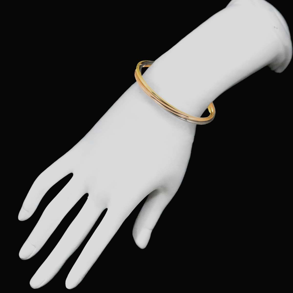 カルティエ Cartier トリニティ ブレスレット SM #16 K18 YG WG PG スリーゴールド スリーカラー 750 バングル  Bracelet 90236351 - メルカリ