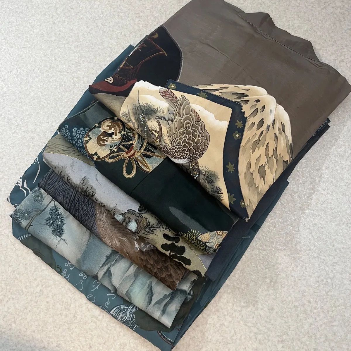 メンズ襦袢まとめ6着 男性着物 長襦袢 リメイク アンティーク