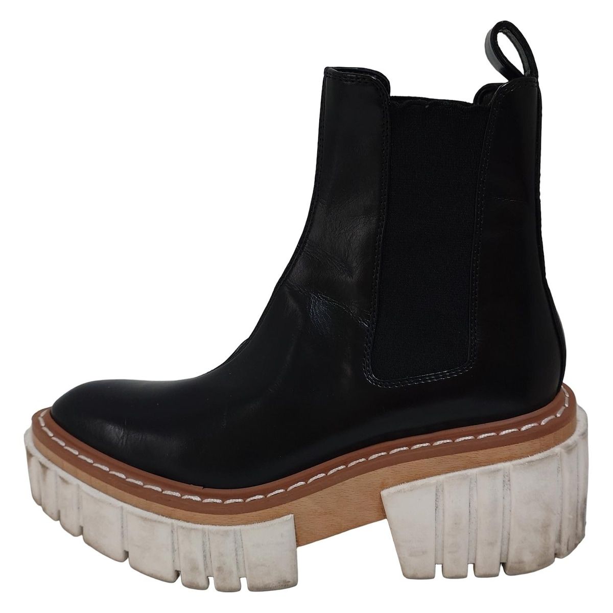 stellamccartney ステラマッカートニー ショートブーツ 36 1|2 レディース - 黒 サイドゴア