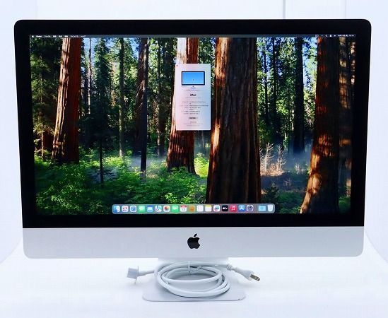 Apple iMac 27インチ Retina 5K 2020 Core i5-10600 3.3GHz 16GB 2TB Radeon Pro 5300 5120x2880ドット macOS Sequoia