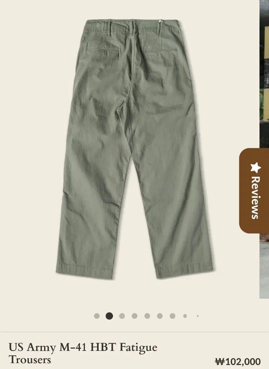 BRONSON m ー 41 HBT ファティーグパンツ オリーブ 34