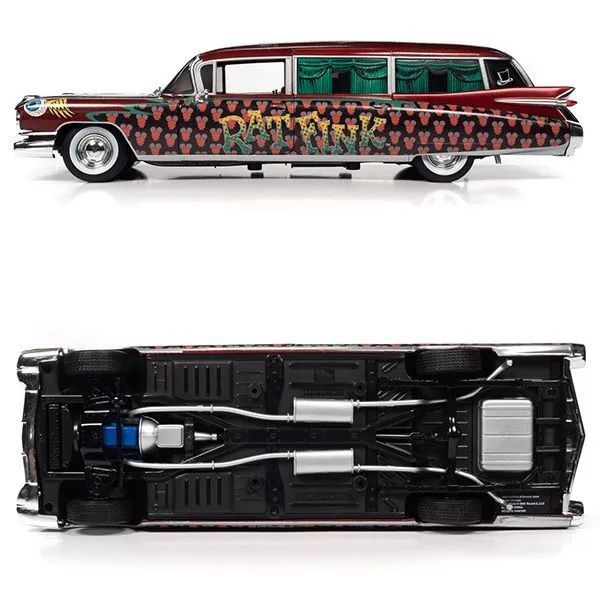 AUTO WORLD 1:18 RAT FINK 1959 CADILLAC ELDORADO HEARESE