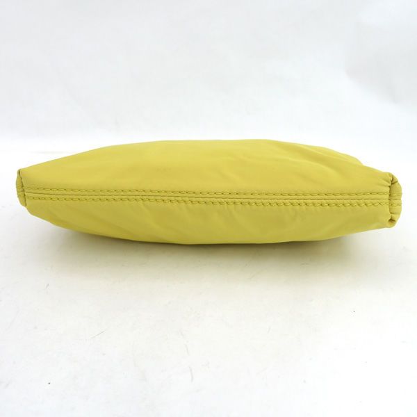 BURBERRY / バーバリー □ポーチ 小物入れ ナイロンレザー イエロー 未  