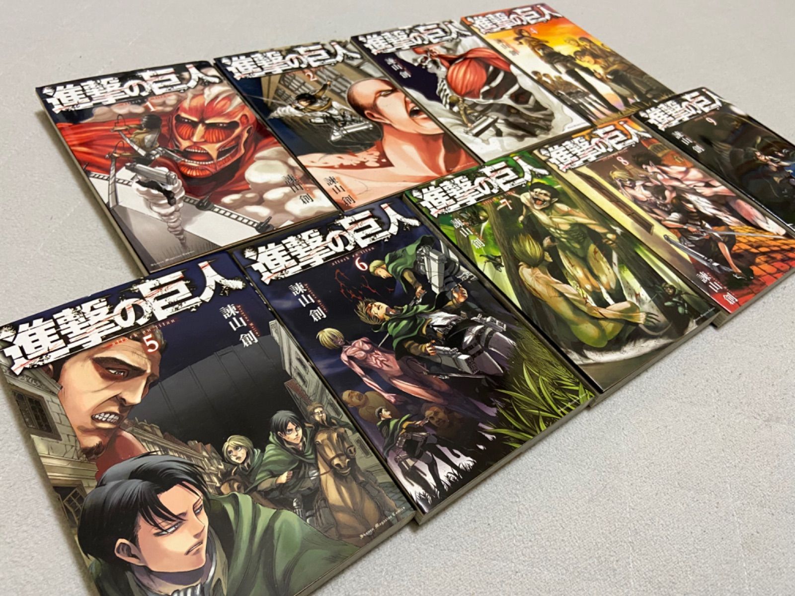 メルカリshops 進撃の巨人1 9巻セット