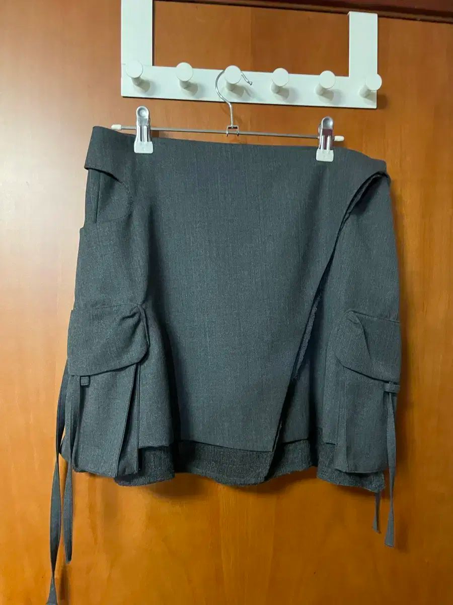 THE ILMA ラップミニスカート グレー M