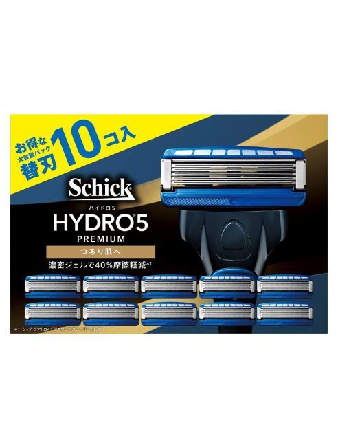 【新品未開封】シックハイドロ5 プレミアム 5枚刃 敏感肌用 本体+替刃16P Schick(シック) ハイドロ5プレミアム つるり肌へ 替刃(10コ入) 髭剃り