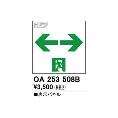 【新品・7営業日以内発送】オーデリック ODELIC OA253508B LED誘導灯用パネル【沖縄離島販売不可】