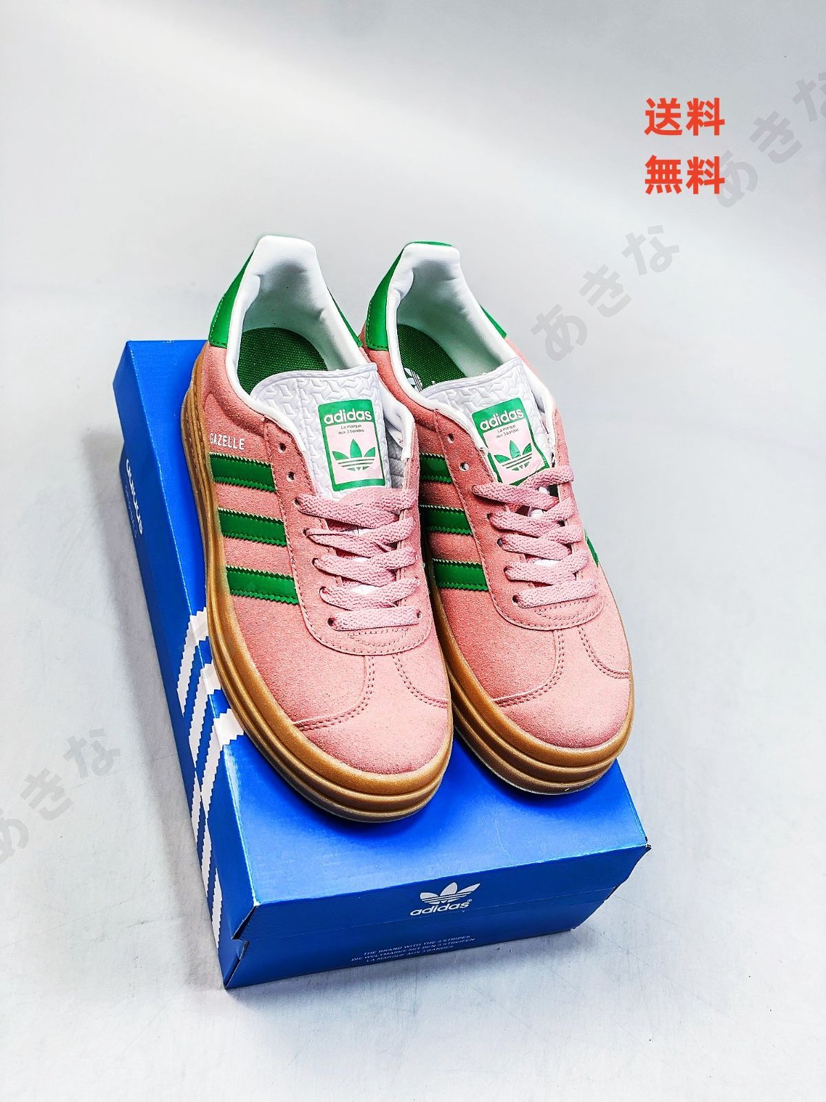 値下げしますAdidasアディダスGazelle Bold 耐摩耗性 三層底 厚底 高さアップ ロートップ カジュアル スポーツ. プレートシューズ サクラピンク  並行輸入品