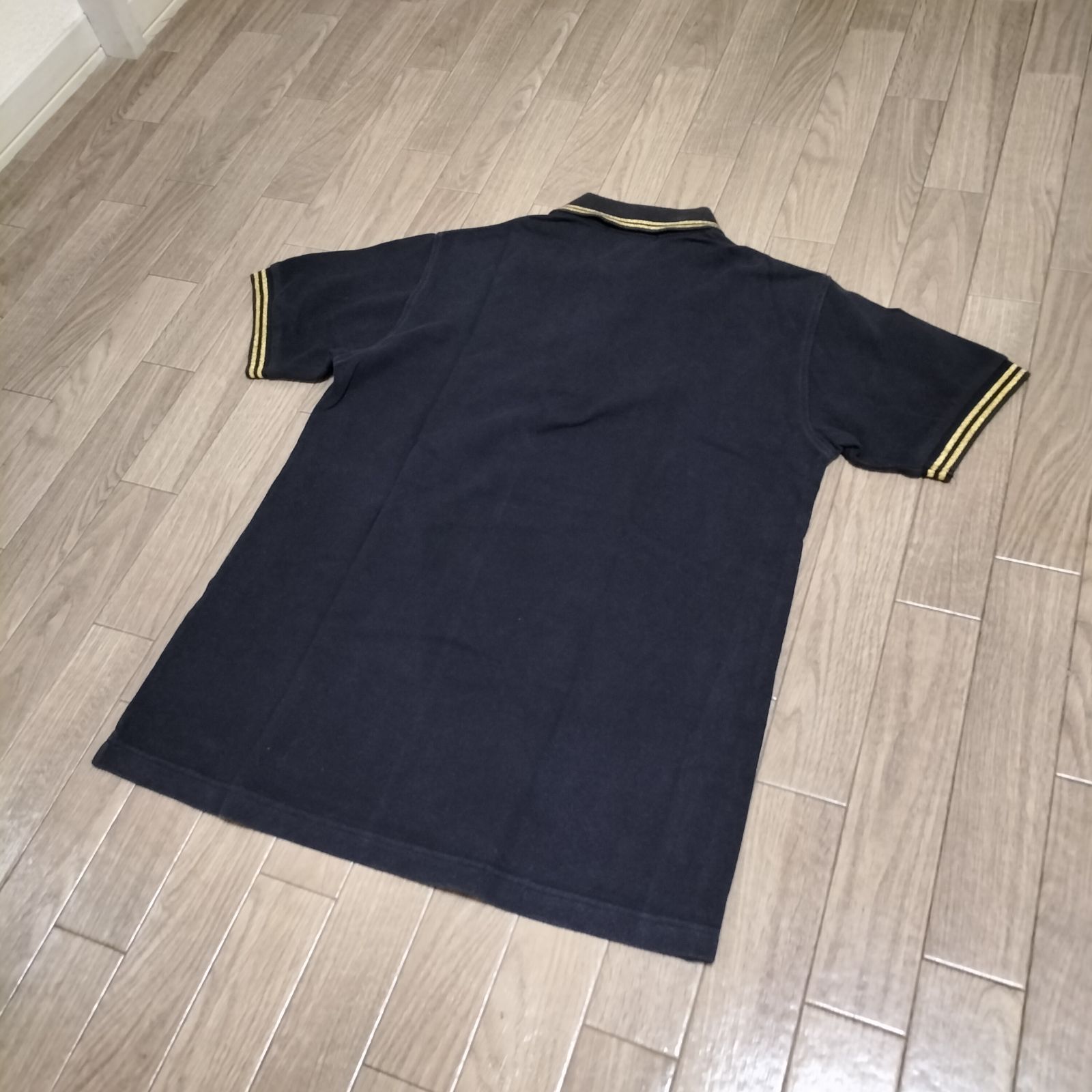 希少☆00s FRED PERRY FZ1103 ポロシャツ 半袖 鹿の子 刺繍ロゴ