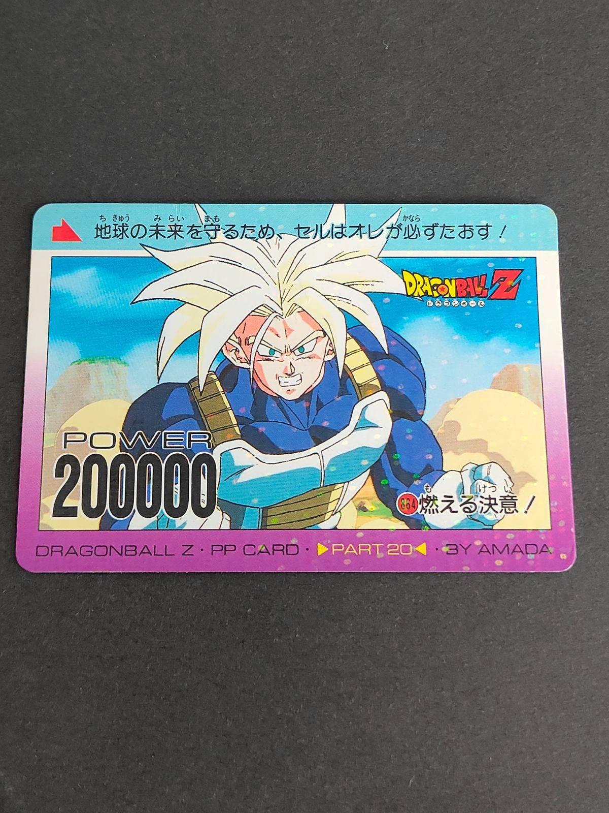 aca271 ドラゴンボールZ トランクス PPカード 864 燃える決意
