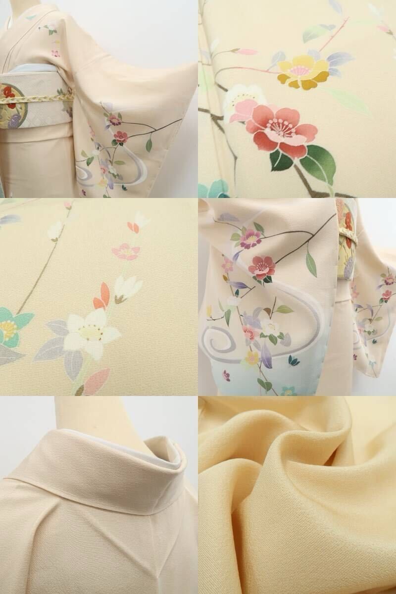 仕付け糸付 柔らかな花の色香で晴れの日を彩る