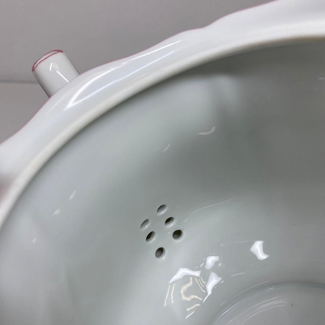 リチャードジノリアンティックローズティーポットL幅約22㎝東な6-0924 1F