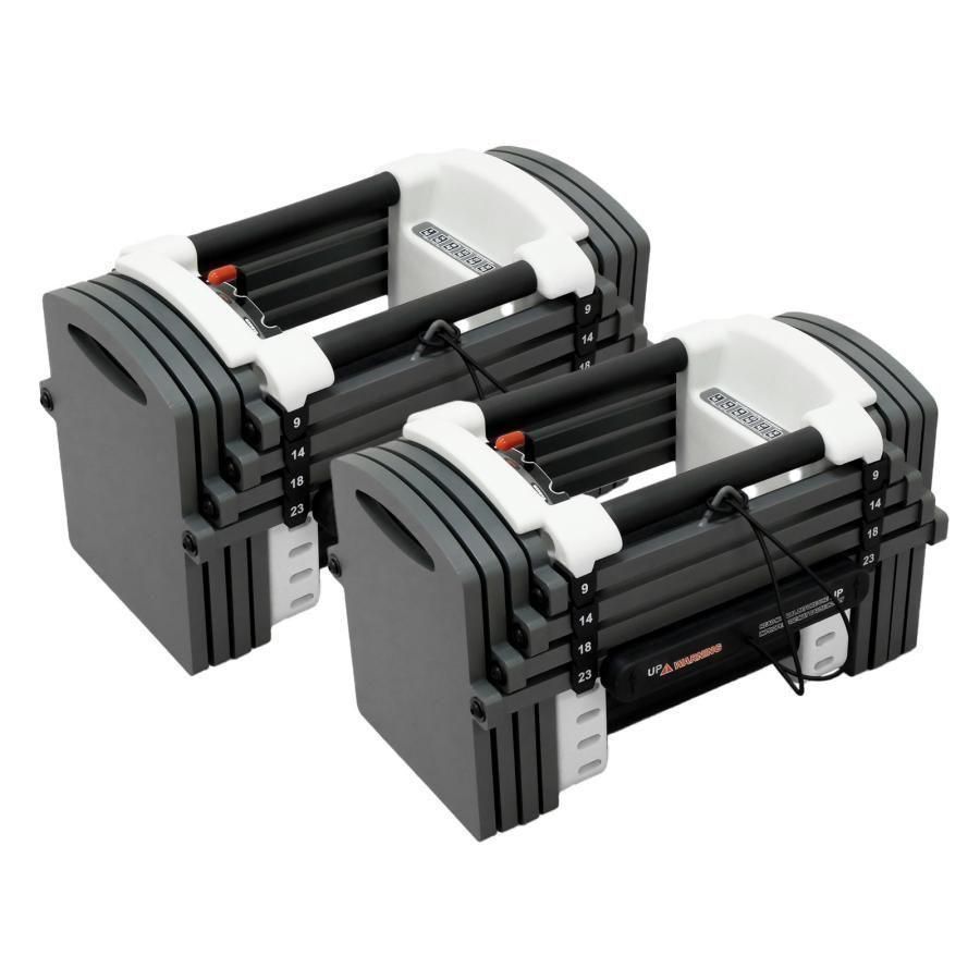 可変式 可変式ダンベル パワー ブロックダンベル 23kg 2個セット