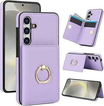 Samsung Galaxy A54 5G ケース 手帳型 SCG21 携帯カバー ギャラクシー A54 カバー Galaxy SC-53D スマホケース 一体型リング付き 小銭入れ 背面 PUレザーケース スタンド機能 カード収納 シンプ