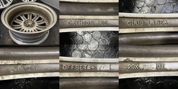 CRIMSON CLUB LINEA CL-25 クラブリネア 20インチ 4本 8.5J5HPCD114.3+46 ホワイト アルファード エルグランド等　(VHJ312)クレジットカード QRコード決済可能 CRIMSON CLUB LINEA CL-25 クラブリネア 20インチ 4本 8.5J5HPCD114.3+