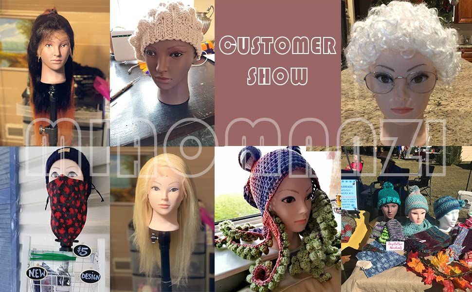 美容、理容 ヘアマネキン 固定用クランプセット
