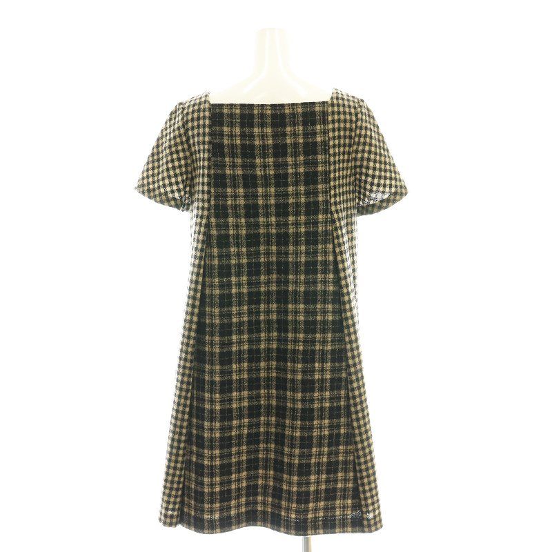 Jocomomola 新作 ワンピース チェック ホコモモラ sybilla ホコモモラJocomomola Aライン ワンピース チェック シビラ