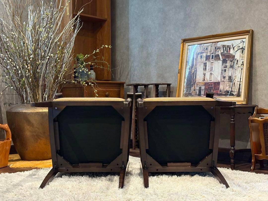 ②ダイニングチェア アームチェア アンティーク ヴィンテージ