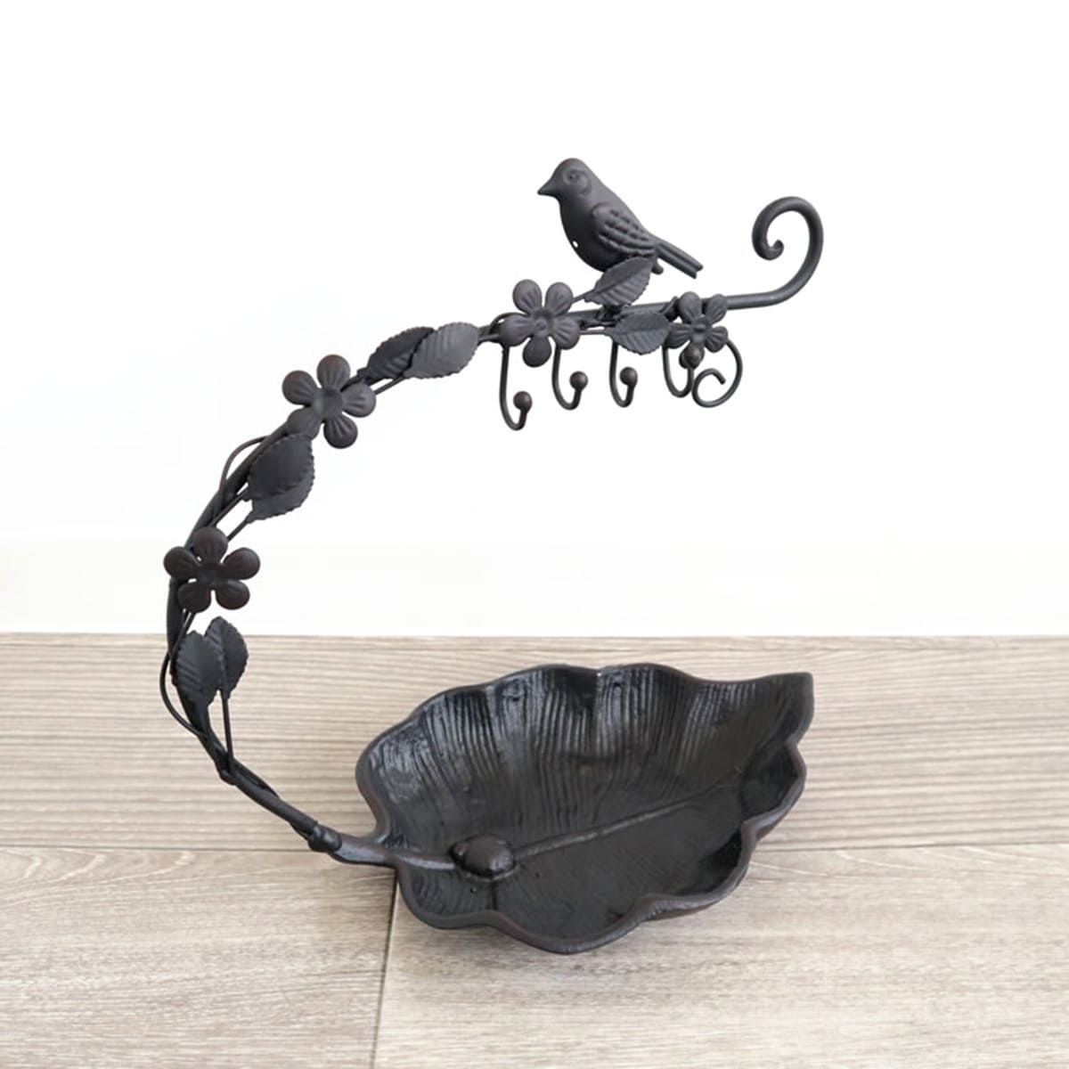 ブラック+ナチュラル】LED・引出し付 ガラス収納キャビネット4段 両開ドア