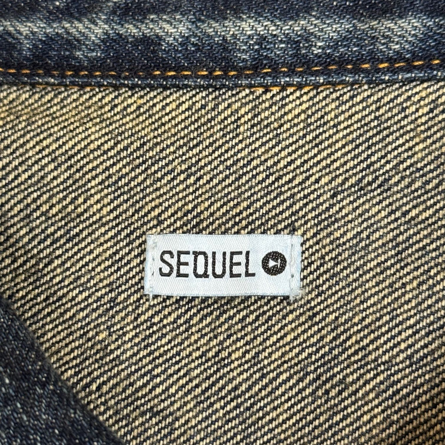 SEQUEL FRAGMENTダメージデニムジャケット FRAGMENT × SEQUEL]DAMAGE DENIM JACKET/INDIGO(SQ-22AW-JK-09