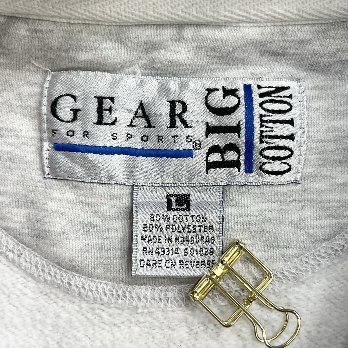GEAR FOR SPORTS プリントスウェット トレーナー L グレー ギア