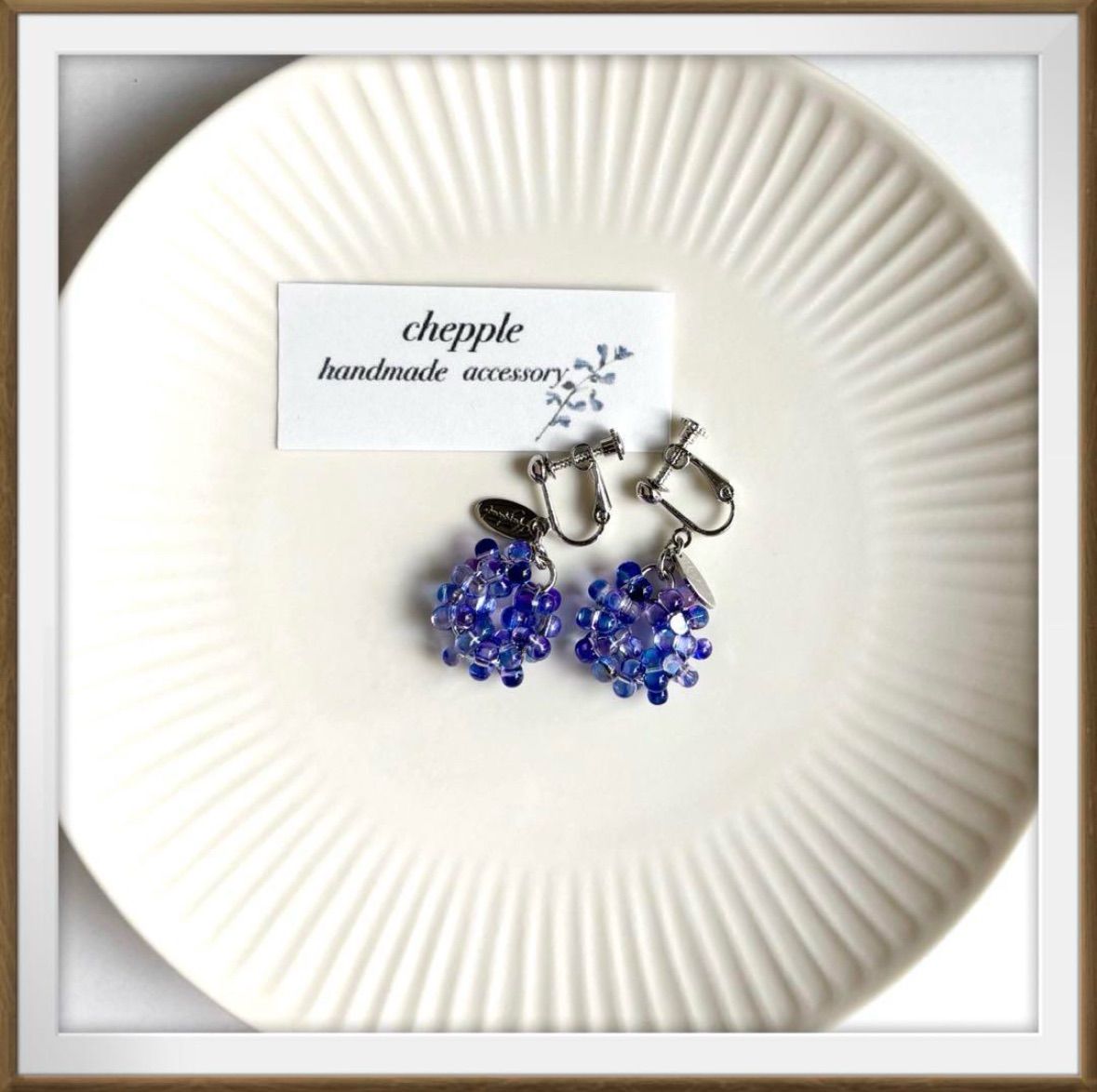 No.1447 ファルファーレのイヤリング　ハンドメイドイヤリング　ピアス No.1447 ファルファーレのイヤリング ハンドメイドイヤリング ピアス