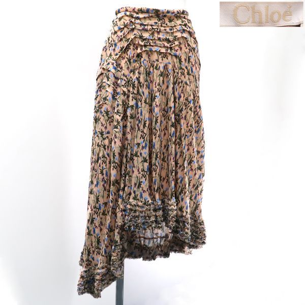 クロエ Chloe 花柄スカート フレアスカート クロエ Chloe 花柄スカート フレアスカート