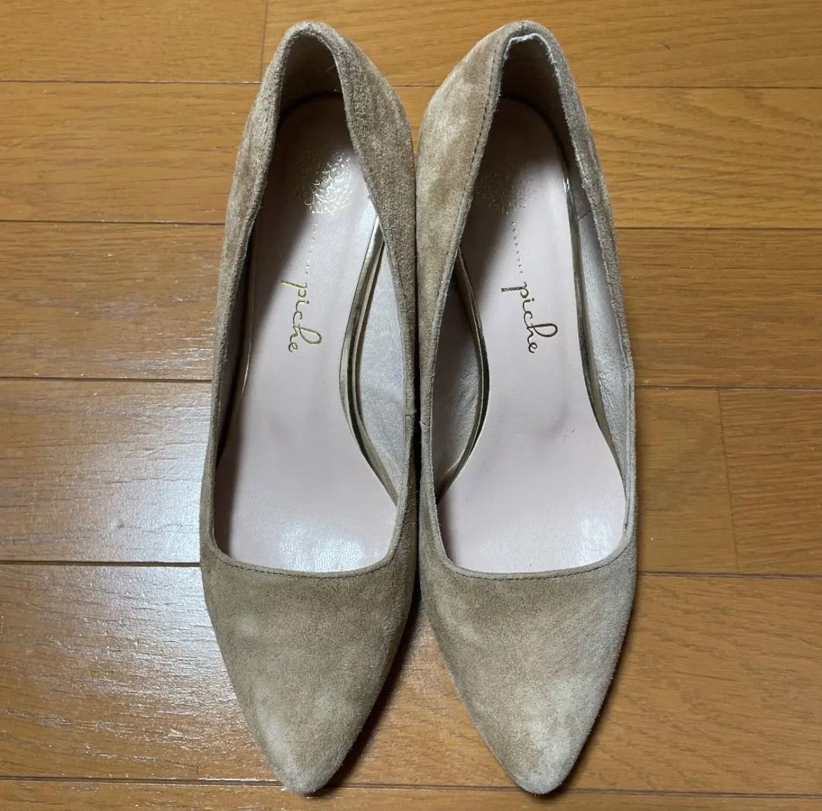 ピシェアバハウス 最高パンプス シルバー 37 23.5センチ 結婚式 美品