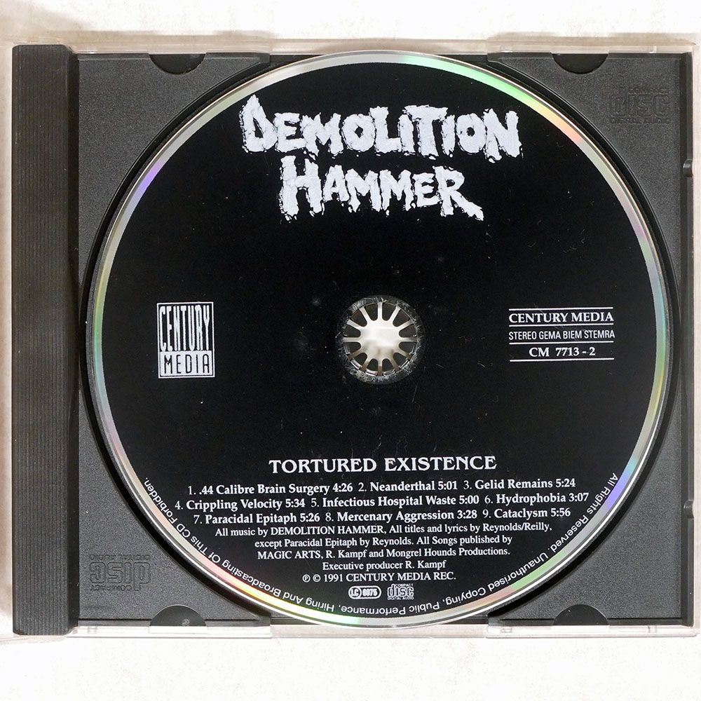 US盤 DEMOLITION HAMMER/TORTURED EXISTENCE/CENTURY MEDIA