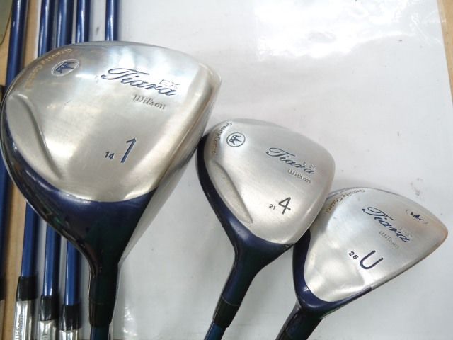 レディースアイアンセット ウィルソン TiaraEXクラブセット/オリジナルカーボン/L/0[7566]