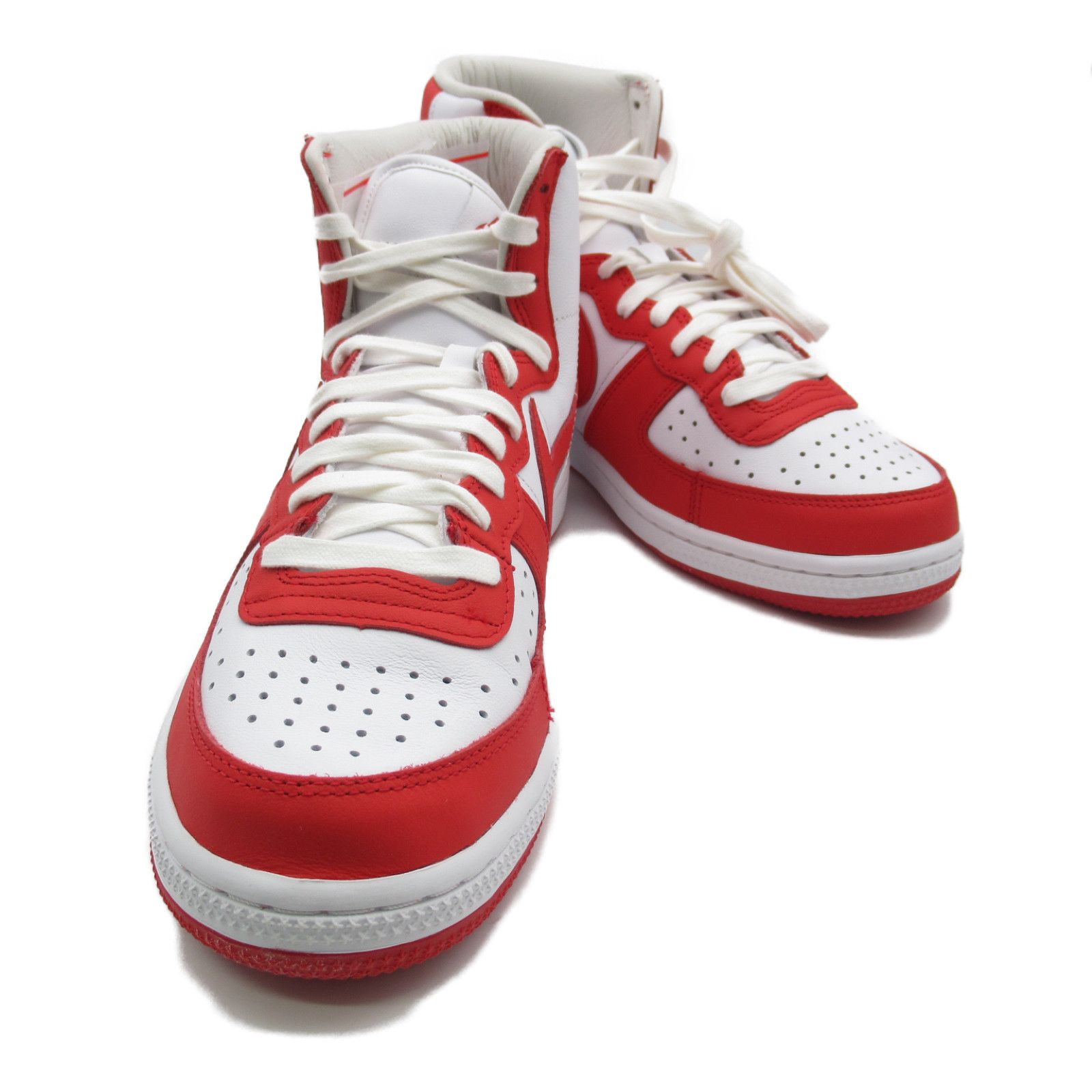 コムデギャルソン COMME des GARCONS スニーカー ナイキ ハイカットスニーカー PKK105S239.5 ホワイト|レッド レザー ラバー コムデギャルソン ナイキ ハイカットスニーカー メンズ