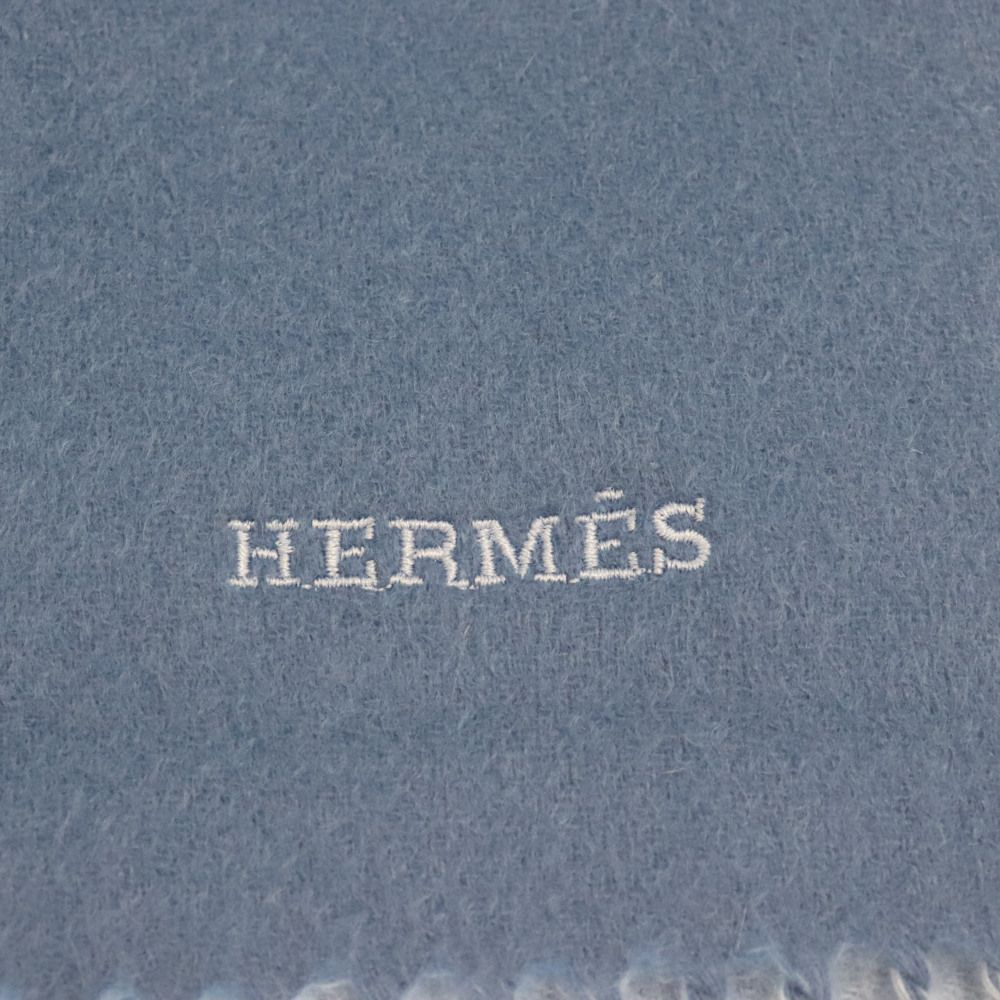エルメス　カシミヤ　リバーシブル　ストール HERMES (エルメス) カシミヤ リバーシブル マフラー ストール