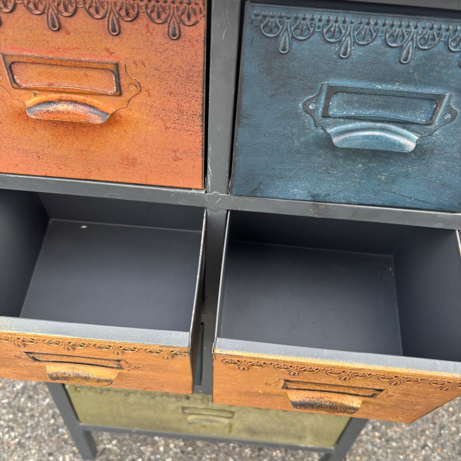 8杯引き出し 木目天板