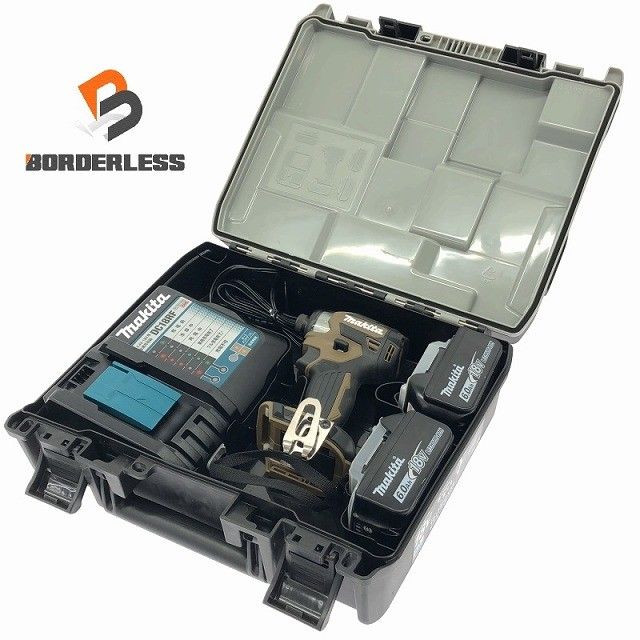makita マキタ 18V 充電式インパクトドライバ TD173DRGXO オリーブ バッテリー2個 18V 6.0Ah 充電器付き 締め付け