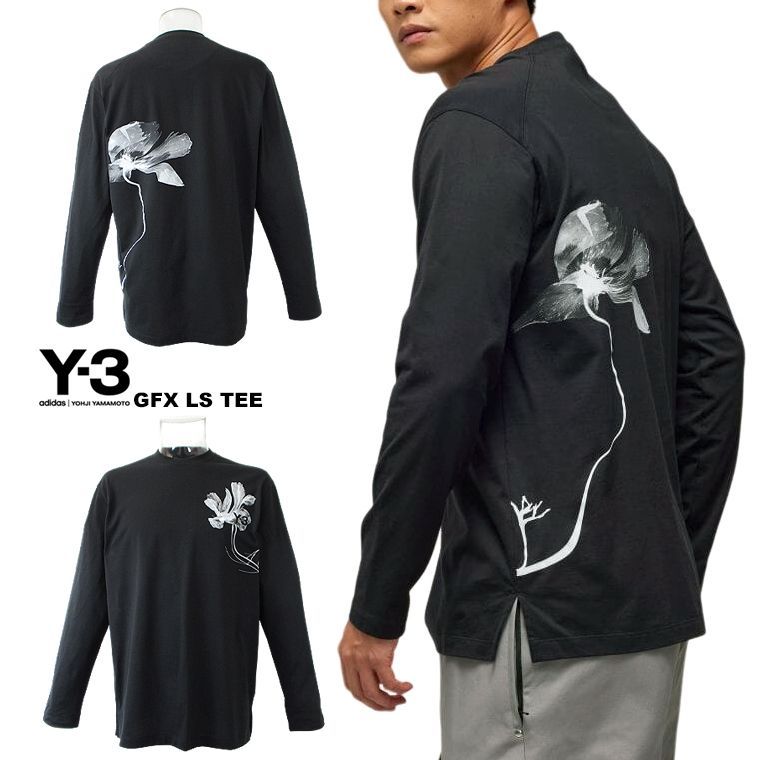 新作 Y-3 ワイスリー グラフィックロングTシャツ GFX LS TEE