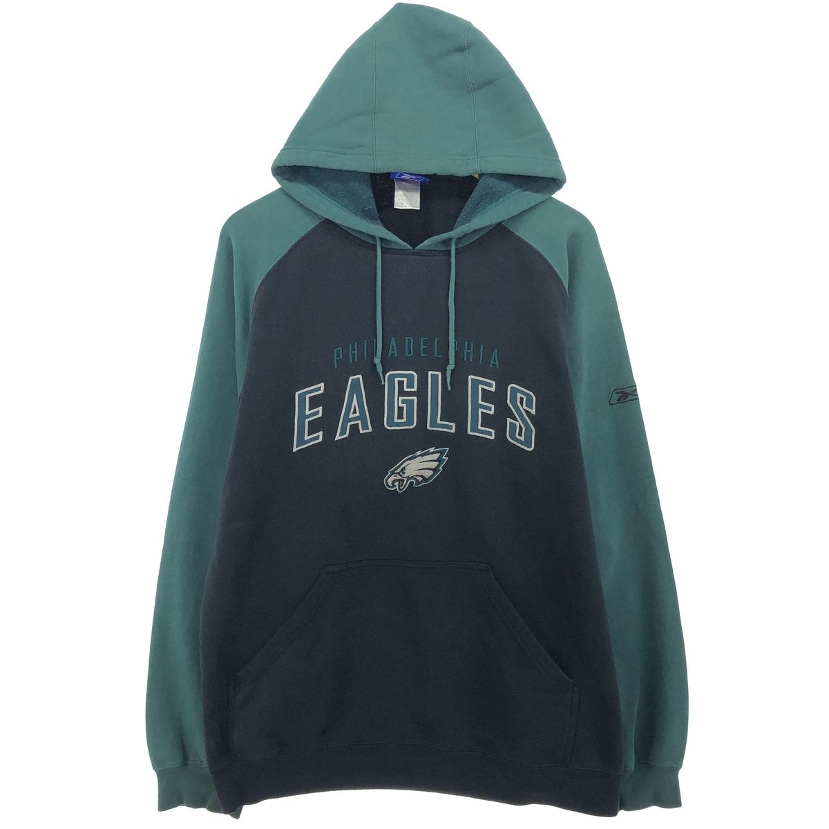 古着 リーボック Reebok NFL PHILADELPHIA EAGLES フィラデルフィアイーグルス ツートン コットンプルオーバーパーカー/eaa411922  - メルカリ