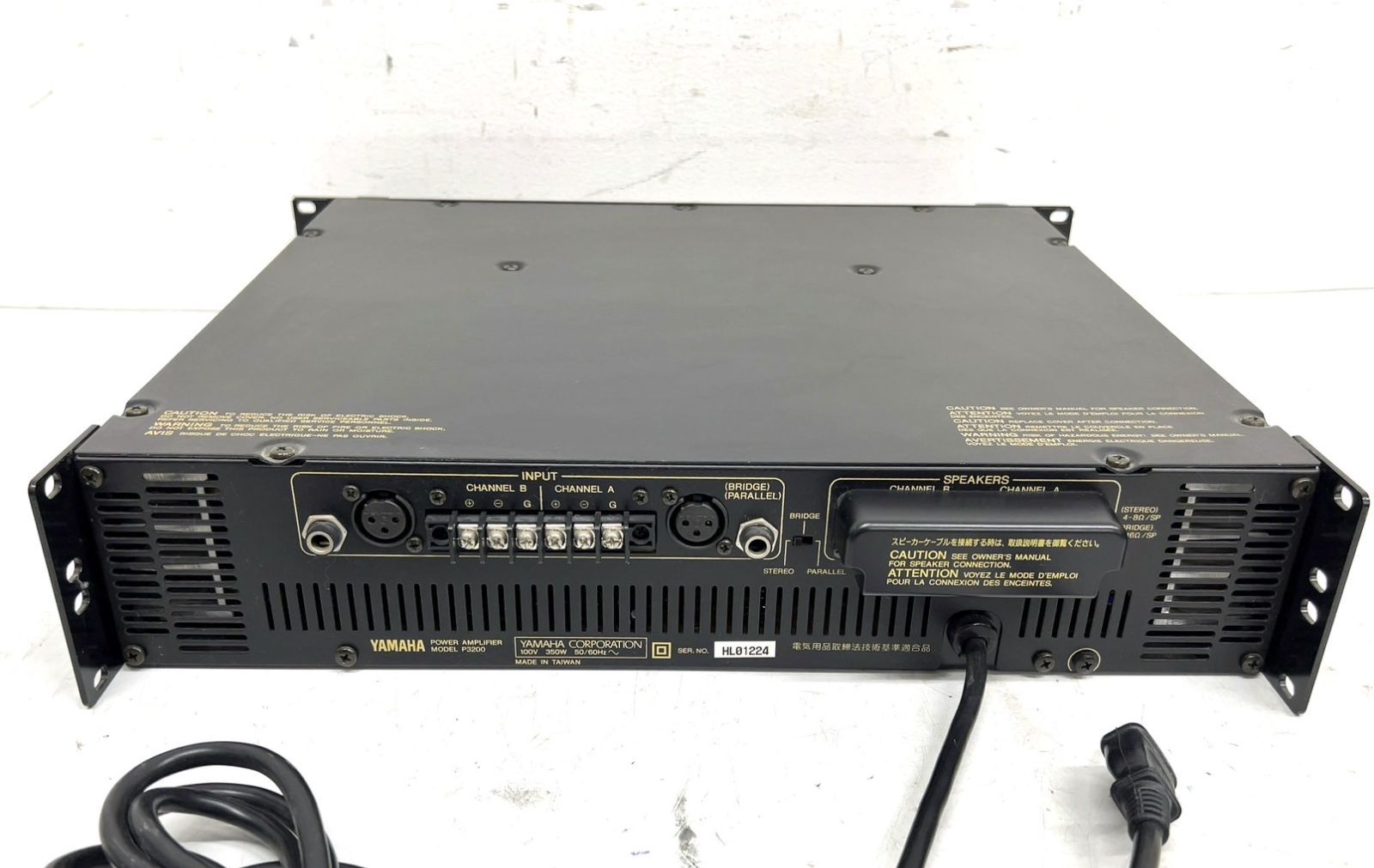 TK155 YAMAHA ヤマハ POWER AMPLIFIER パワーアンプ P3200 音響機器 通電確認済み