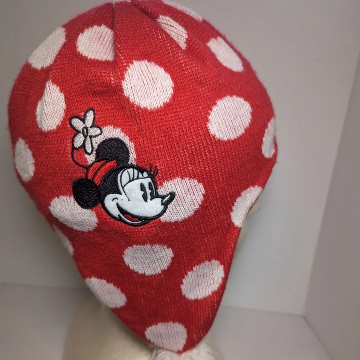 ディズニー ミニーマウス ニット帽子 こども用 - メルカリ