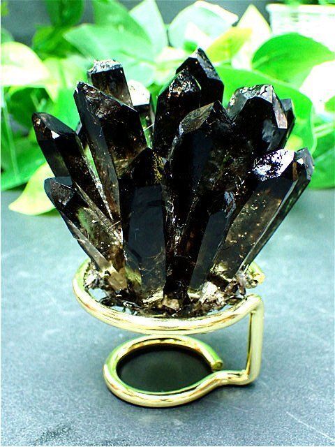 AAA級魔除け◇天然モリオン(黒水晶）クラスターB88C6⁄143C24A