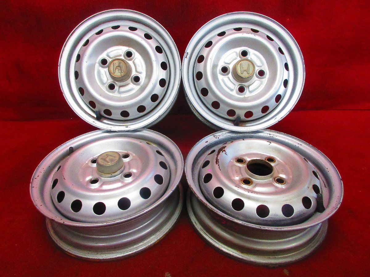 スチール ホイール 4本 ホンダ 純正 12×3.50B 4穴 PCD 100 +40