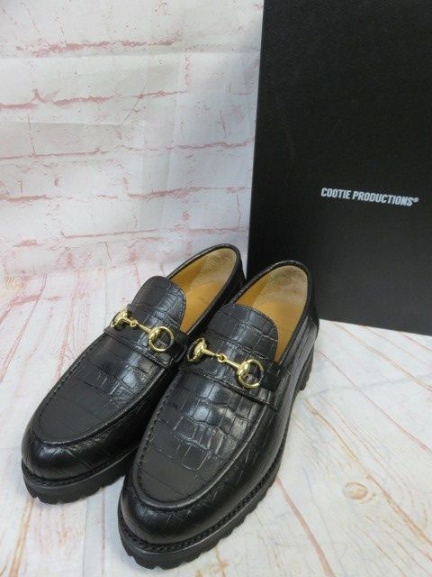 特売　最安値　cootie RAZA BIT LOAFER CROCODILE COOTIE / Raza Bit Loafer (Crocodile) -Black-
