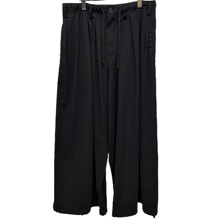 【未使用】儀右衛門 ギエモン パンツ 折り返し リラックス カジュアル Yohji Yamamoto Pour Homme 24SS トリアセテートポリエステル