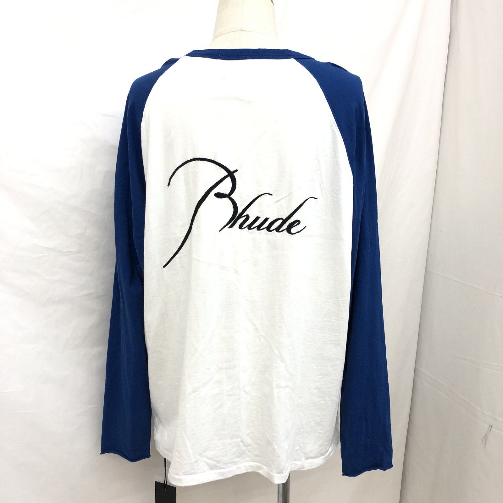 RHUDE ルード ロングTシャツ ロンT ブルー ホワイト ラグラン Long 