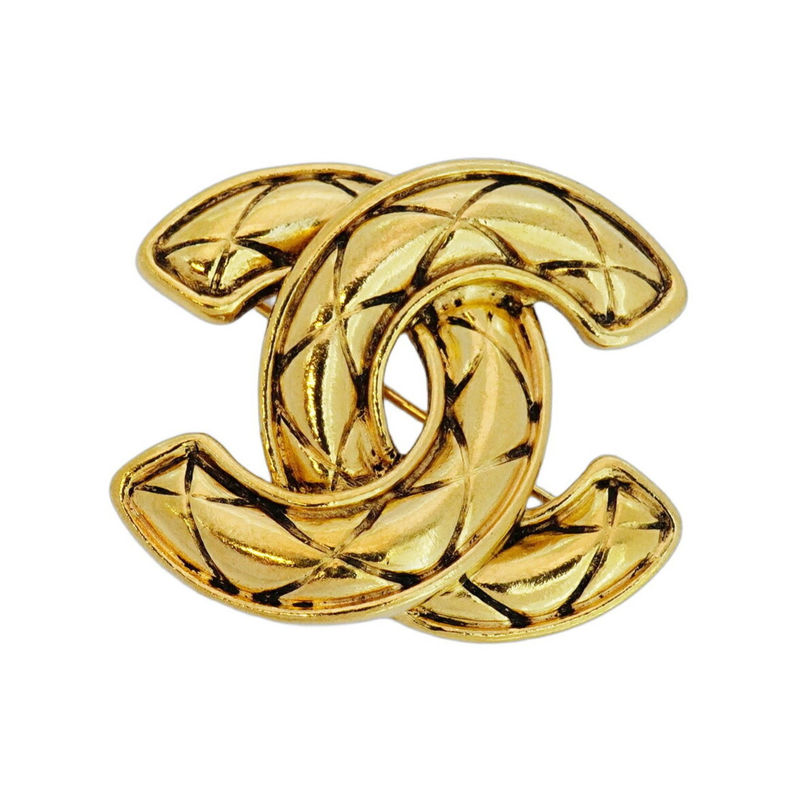 シャネル(Chanel) シャネル ブローチ ココマーク マトラッセ GP