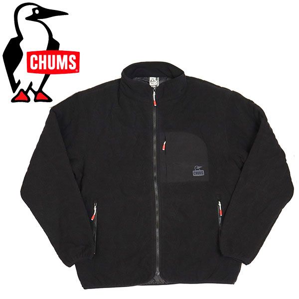 CHUMS (チャムス) CH04-1417 Booby Stitch Fleece Jacket ブービーステッチフリースジャケット CMS159 全2色 K001Black XL