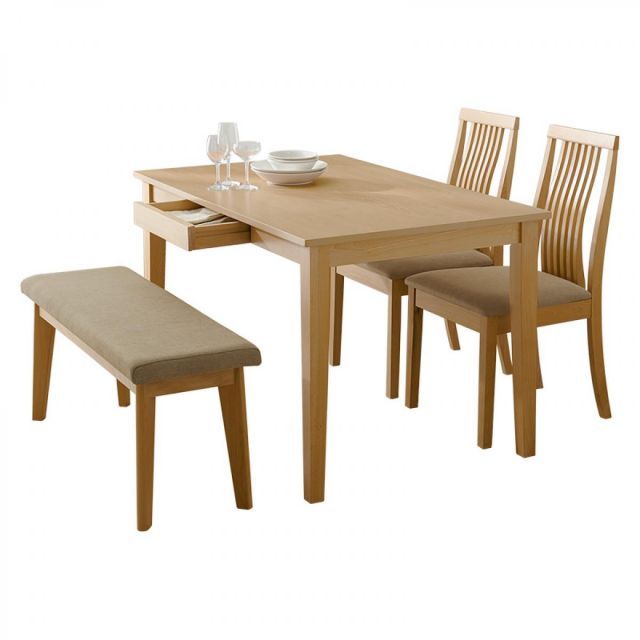 萩原 Hagihara ダイニング４点セット ベージュ MI-861035NABE-4S 新生活 一人暮らし デザイン おしゃれ インテリア 家具