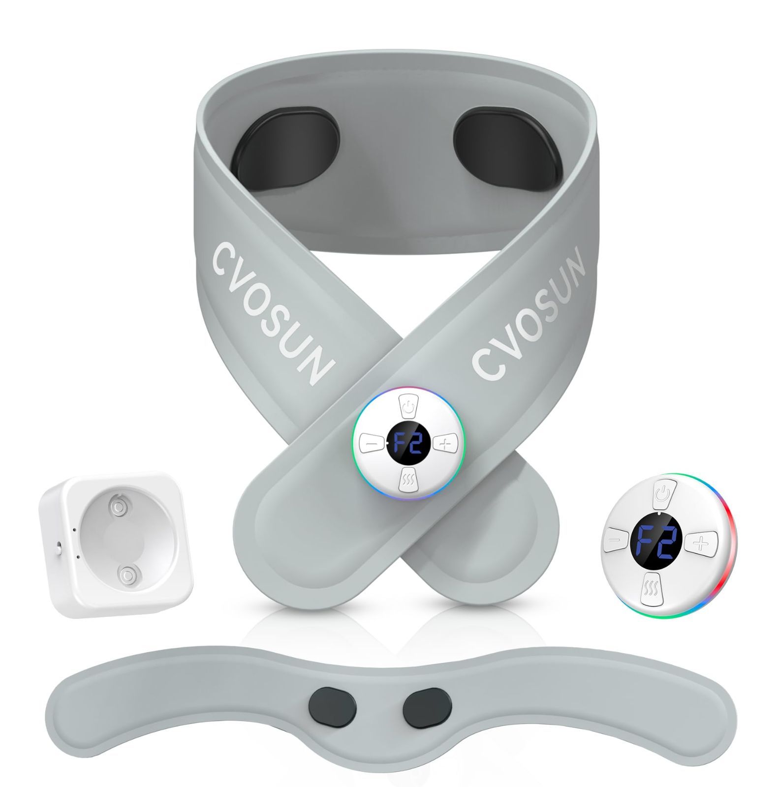 ネックケア 首 CVOSUN 2024【新設計】 リモコン付き 静音 軽量